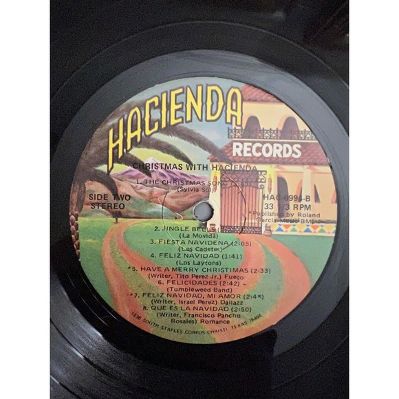 Christmas With Hacienda Records 1982 LP HAC-6994 VG Movida Mango Saldivar Fuego - Picture 9 of 9